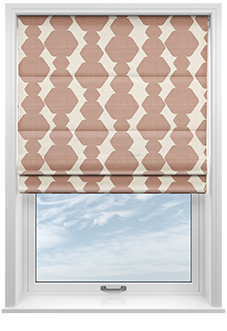 Construct, Melon - Twist&Fit Roman Blind